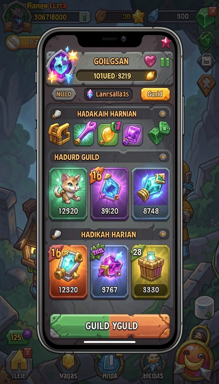 Cuplikan layar menu unduhan garudajitu untuk perangkat Android